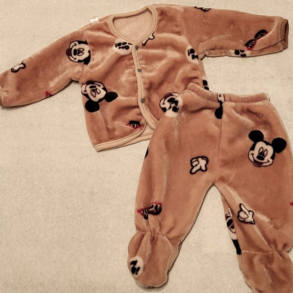 Soft velour Mickey Mouse two piece outfit